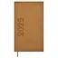 Еженедльник дат. 2025г. 64л 85x145 "Канвас микро", бежевый, карманный, вертик, кожзам, тв.переплет, блинт.тиснение, офсет, ляссе — 3054809 — 1
