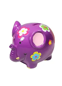 Копилка Слон фиолетовый (10,5см) (574-085)