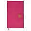 Ежедневник недат. А6+ 105*170 120л "Снейк" малиновый, кожзам, тв.переплет, на резинке, тонир.блок, ляссе — 2943808 — 1