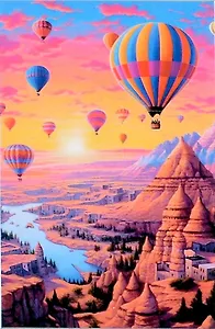 Картина по номерам. Панно на подвесе 30х50см. "Романтика в несебсах"