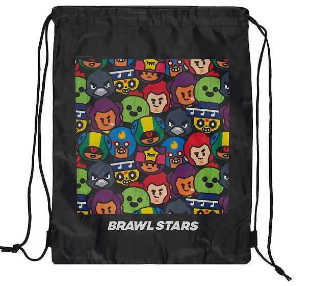 Мешок для сменной обуви «Brawl Stars. Команда героев Brawl Stars», 1 отделение, 32X41см 3046786 — 3