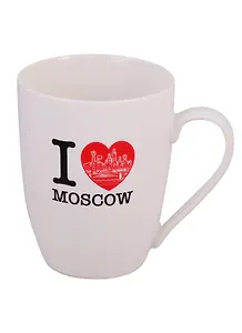 Кружка фарфор матовая "I love Moscow" (065-7-19-IL)