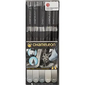 Маркеры Chameleon, «Gray tones», 5 штук