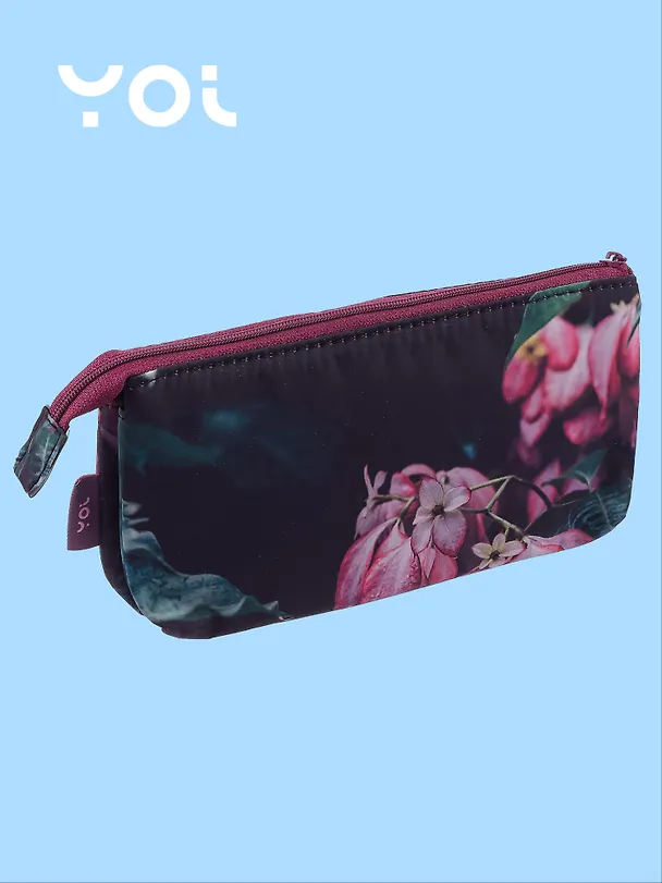 Пенал-косметичка "Fleur" 2 отделения, Yoi 3070655 — 2