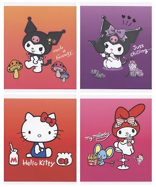 Тетрадь в клетку "Kuromi+MyMelody+HK", 48 листов, в ассортименте 3037579