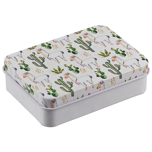 Шкатулка Ламы и кактусы (9*7*3см) (металл) 2656163 — 1