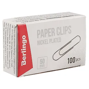 Скрепки «Berlingo», 50 мм, 100 штук