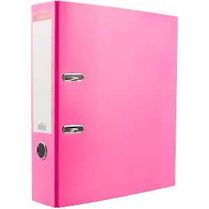 Папка архивная 70мм А4 "Neon" арочн.механизм, розовый