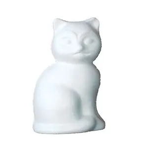 619 Кот маленький сидячий 14см (Фигурка для творчества)