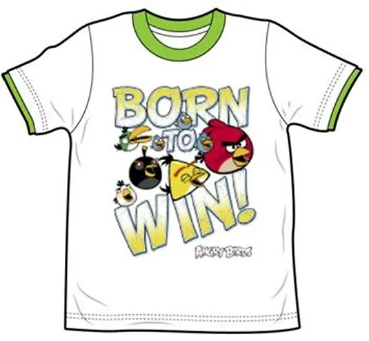 Angry Birds Футболка для мальчиков BORN (7-8 лет, Белый) (TSB77-WHT-AB) 2372967 — 1