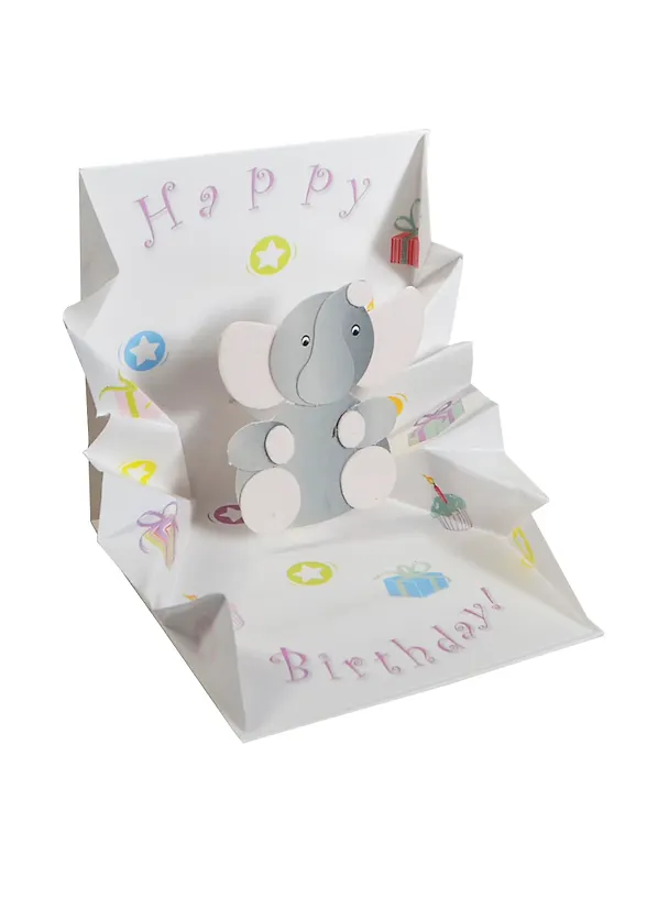 3D открытка Слоник (Elephant) (мини) (TR142) 2384722 — 1