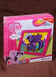 Кпп-001 Фреска Картина из песка Hasbro My Little Pony Веселая Искорка (LORI ) (набор д/творч.) (4+) (коробка)