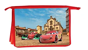 Папка для труда А4 "Cars" молния, 2отд., пластик, Disney