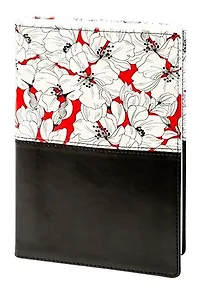 Ежедневник недатированный, Infolio, Garden 14*20см, 192стр., интегральный переплет, красный