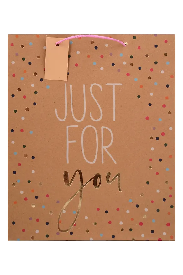 Пакет А4 32*26*12 "Just for you" жен.,бум.мат.ламинат 3040513 — 2