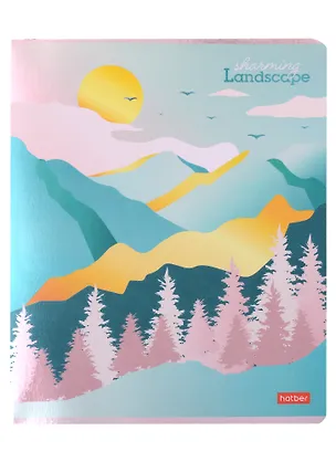Тетрадь в клетку Hatber, "Очаровательные ландшафты", 48 листов, в ассортименте 2900120