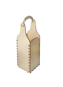 Подставка под бутылку Чистая под роспись (141242) (100х100х370мм) (дерево)