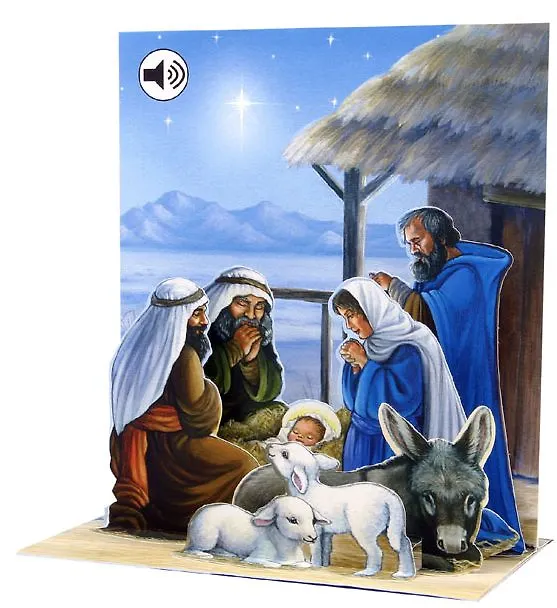 3D открытка Рождество (Nativity) (музыка) (SS045) 2394808 — 1