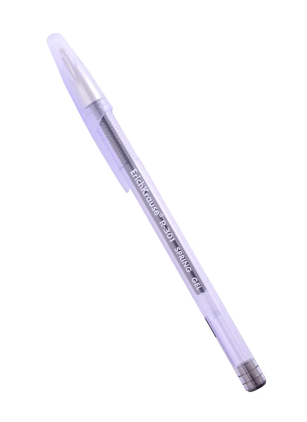 Гелевая ручка черная автоматическая 0,5 мм, R-301 Spring Gel Stick, Erich Krause 2892378 — 1