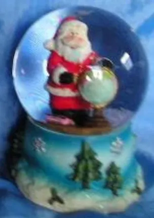 Новогодняя декоративная фигурка со стеклянным шаром 6.5X6.5X9.5 см (31764) 2380718