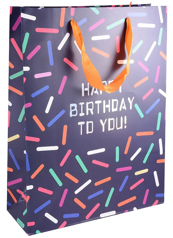 Пакет А3 42*32*11,5 "Birthday wishes" нейтр., бум.мат.ламинат 261688 — 1