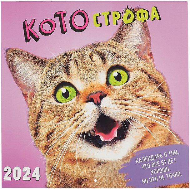 Календарь 2024г 290*290 "КОТОстрофа" настенный, на скрепке 2999078 — 1