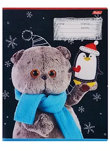 Тетрадь в клетку Hatber, "Кот Басик", 48 листов