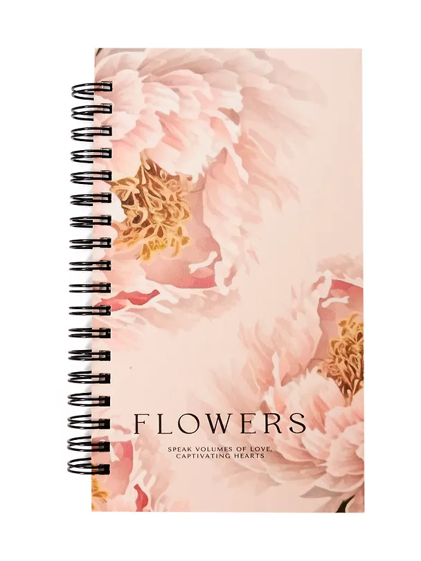 Записная книжка «Peony» 94х174 мм, 100 листов в клетку, персиковый, спираль, Be Smart 3109793 — 4