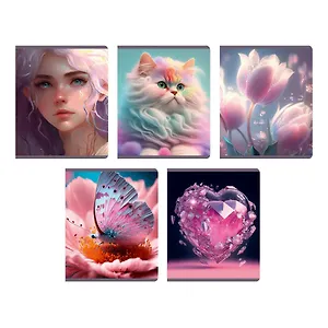 Тетрадь в клетку Listoff, "Нежный микс", 48 листов, в ассортименте