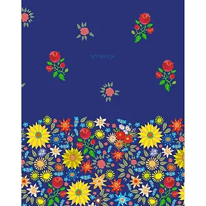 Книга для записей (евротетрадь) А5, 64л., клетка Праздник цветов ЕТИ564142