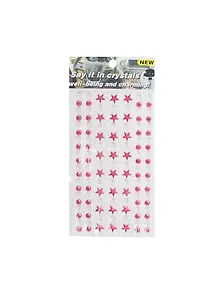 Стразы-кристаллы средняя упаковка (1461-5G/3) (красные бус. звездочки/бел. жемчуг)