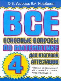

Все основные вопросы по математике для итоговой аттестации. 4кл.