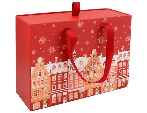 Коробка подарочная с ручками 29*21*9.5 "Снежный город" НГ 3164912 — 1