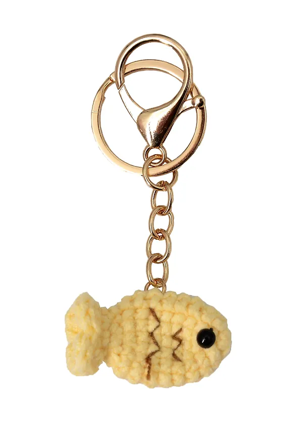 Брелок вязаный Рыбка (текстиль) (12см) (12-4305-202507-KNIT3) 3121777 — 2