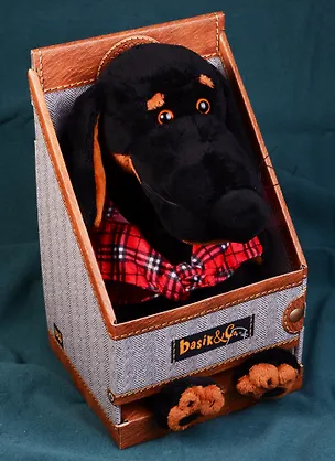 Мягкая игрушка Такса Ваксон в рубашке (29 см) (Vaks29-005) 2592049