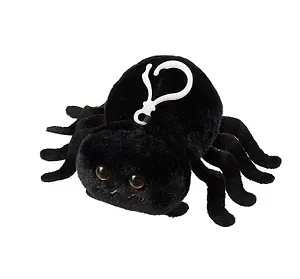 Брелок Паук (черный) (текстиль) (12см) (12-00960-202405-T1)