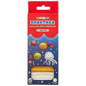 Пластика «Цветик», 6 цветов