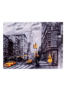 Холст с красками по номерам "Жизнь в Нью-Йорке", 40 х 50 см
