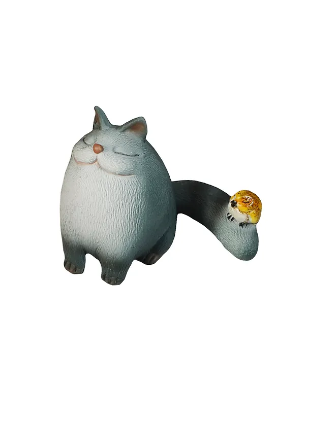 Фигурка Кошка с птичкой (450-346) 6СМ 2364281 — 1