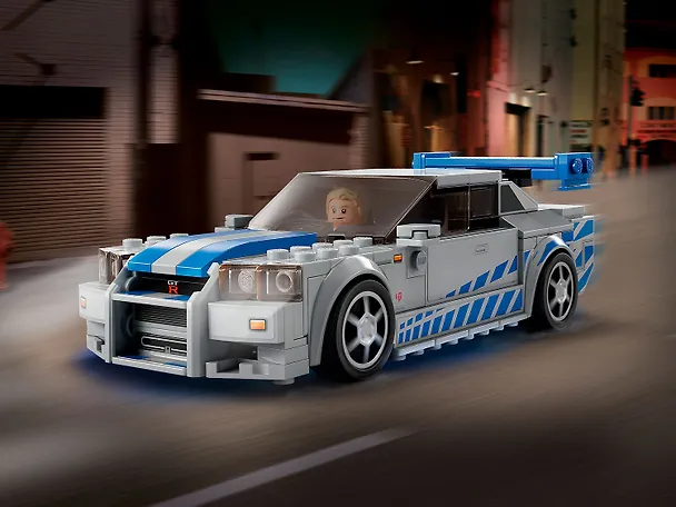 76917 Конструктор детский LEGO Speed Champions Автомобиль Skyline GT-R (R34), 319 деталей, возраст 9+ 3169392 — 9