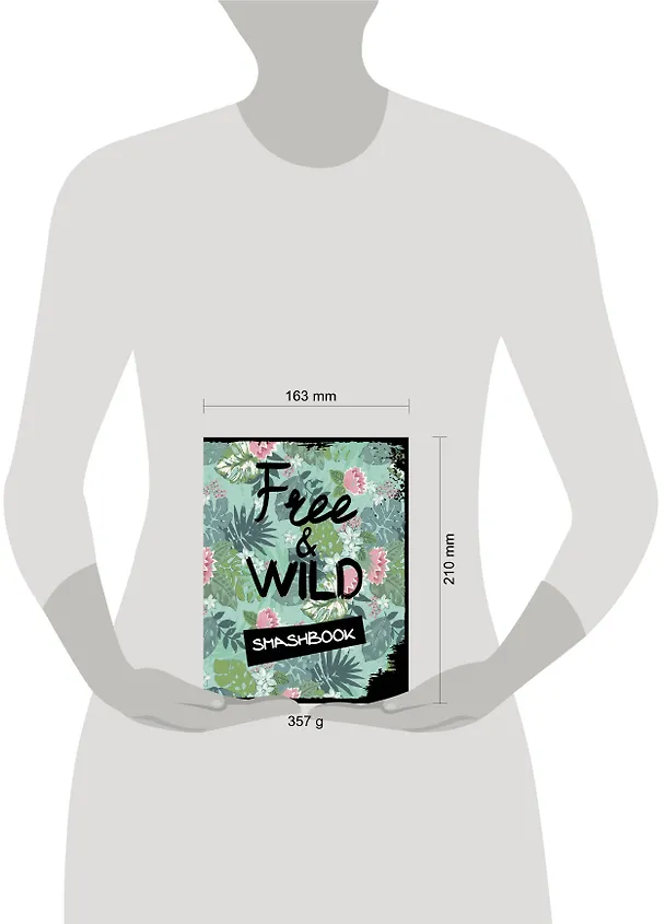 Смэшбук «Free and wild», 160 страниц, А5+ 2518261 — 3