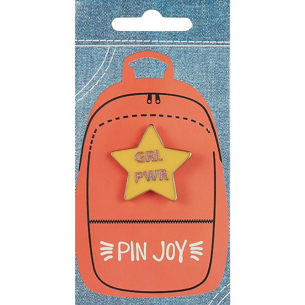 Значок «Girl Power», металл, Pin Joy 2733697 — 1