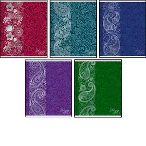 Тетрадь 48л кл. "Чудесные узоры" офсет, металлиз.пленка, сплош.глянц.лак, ассорти, Unnika