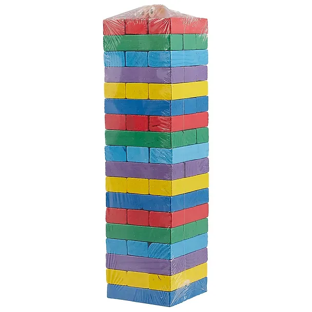 Цветные деревянные блоки в коробке с окошком, 54 шт., BL-54 2477050 — 8