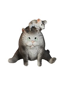 Фигурка Кошка с мышкой (450-354) 6СМ
