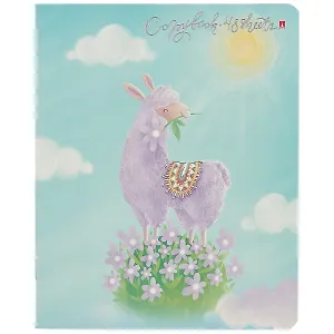 Тетрадь в клетку Альт, "Лавандовые ламы", 48 листов, в ассортименте