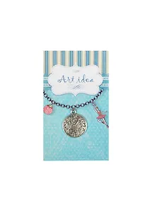 Кулоны в асс.1 Подвеска Часы серебро (QA 4525) (14021192) (упаковка)