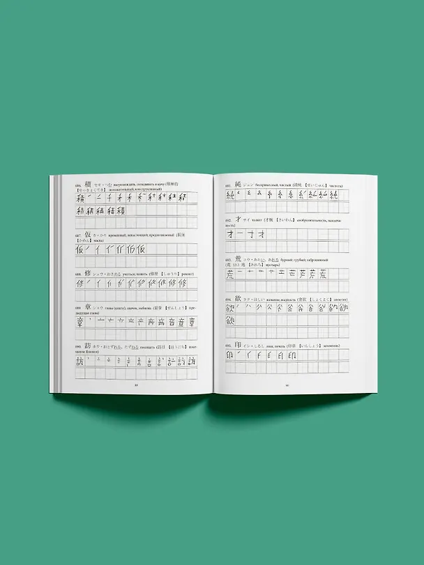Книга Японские иероглифы. Рабочая тетрадь для продолжающих. Уровни JLPT N3-N2 (Нина Воронина) — 6