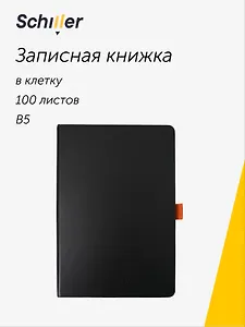 Книга для записей B5, 100 листов в линейку, Schiller