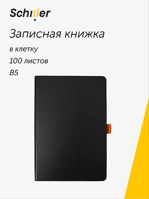Книга для записей B5, 100 листов в линейку, Schiller 3107715